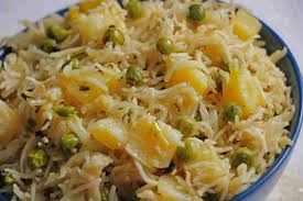 Rice Aloo Matar Madan Vaishno Dhaba
