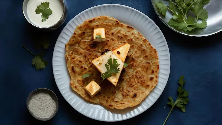 Kadai Paneer with Lachha Paratha