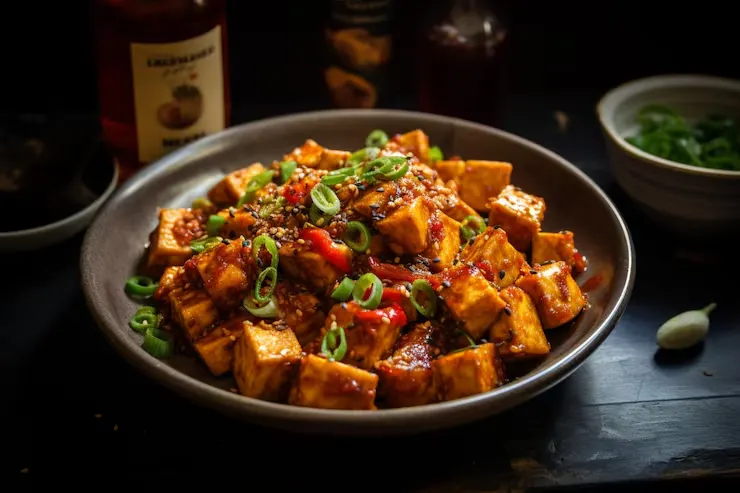 spicy-chili-tofu-donburi-yummy-delicious-donburi-food