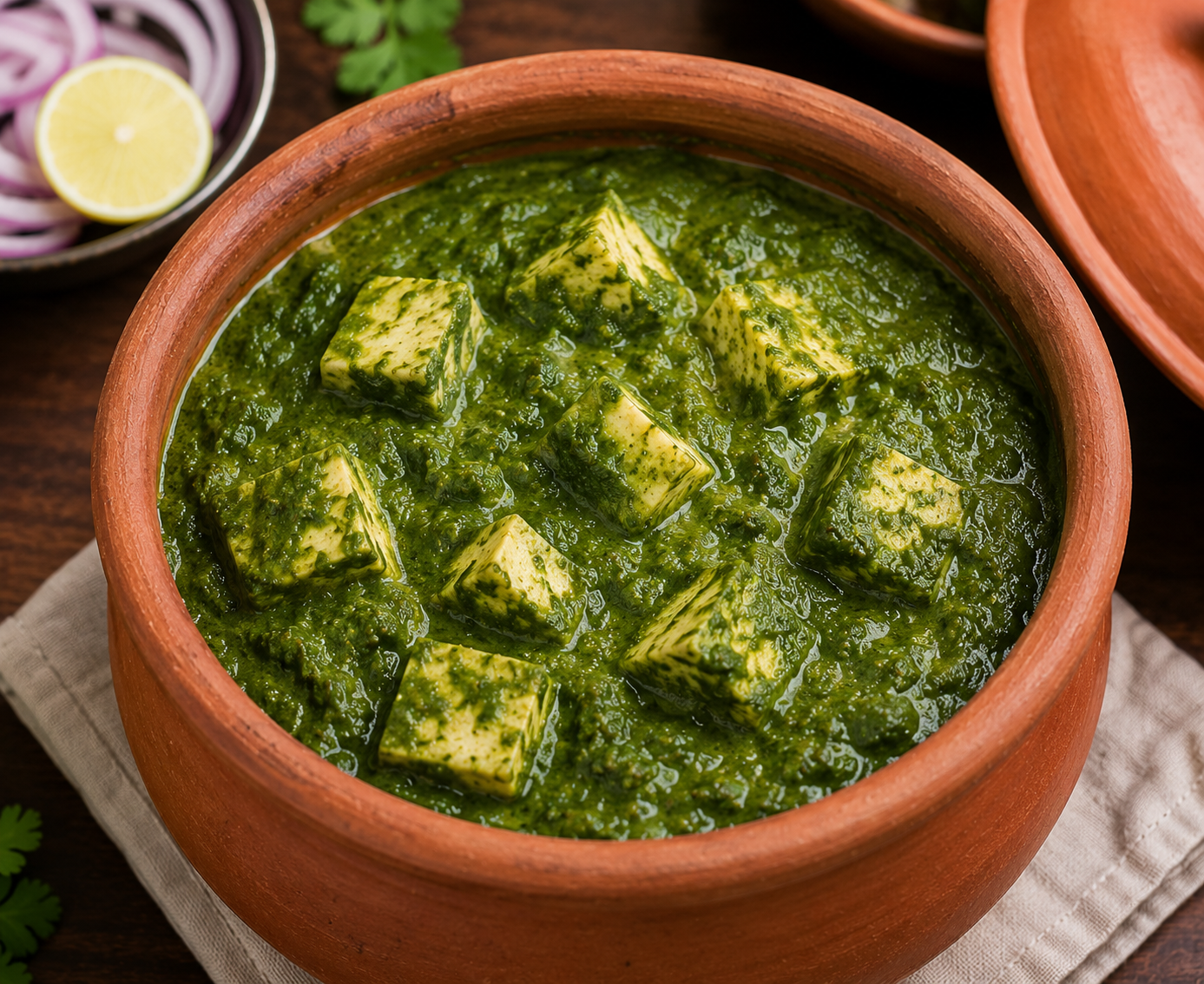 Palak Paneer Handi