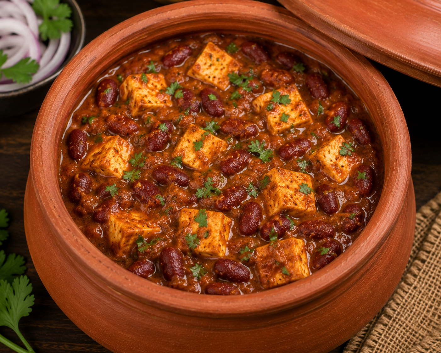 Rajmah Paneer Handi