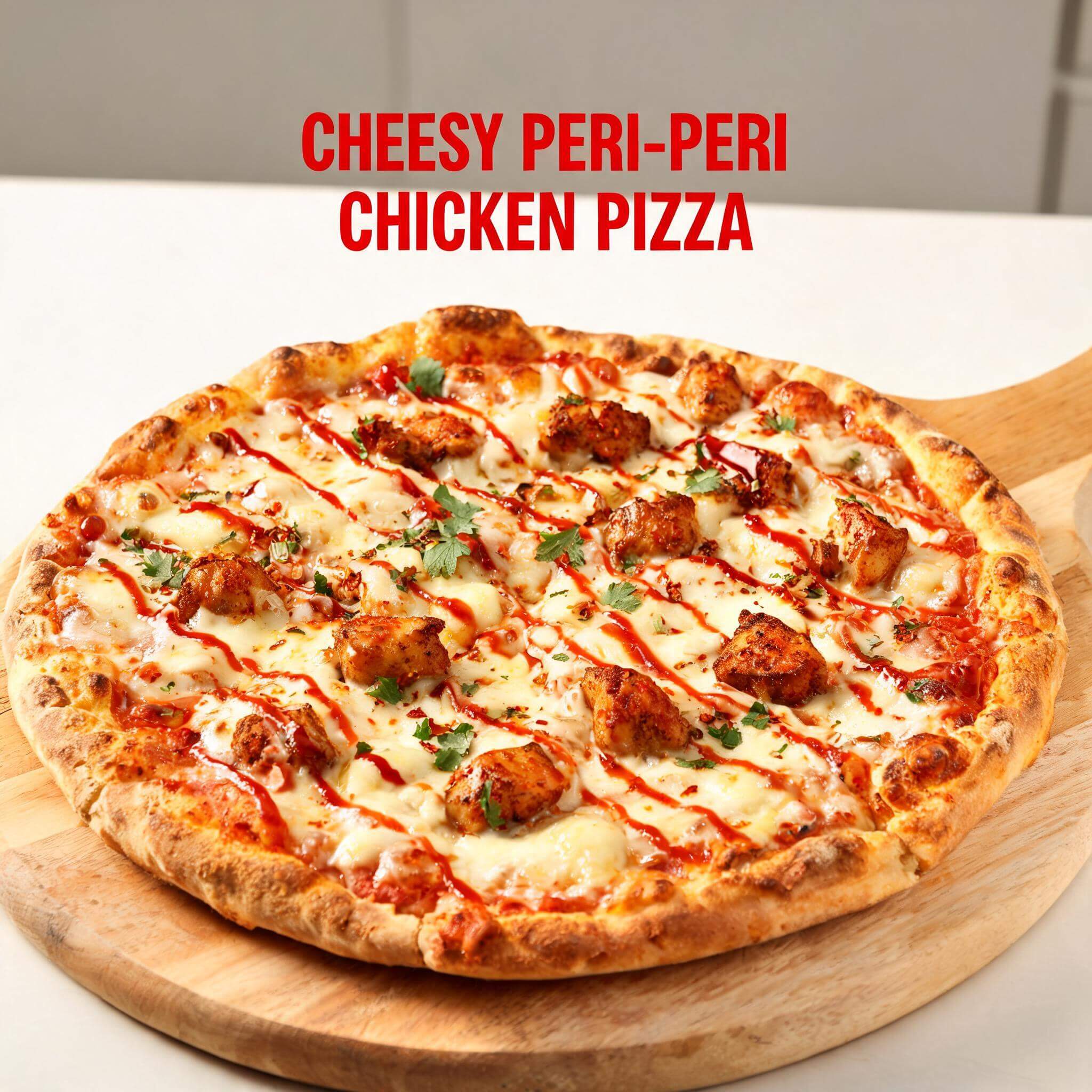 Cheesy Peri - Peri Chicken Pizza