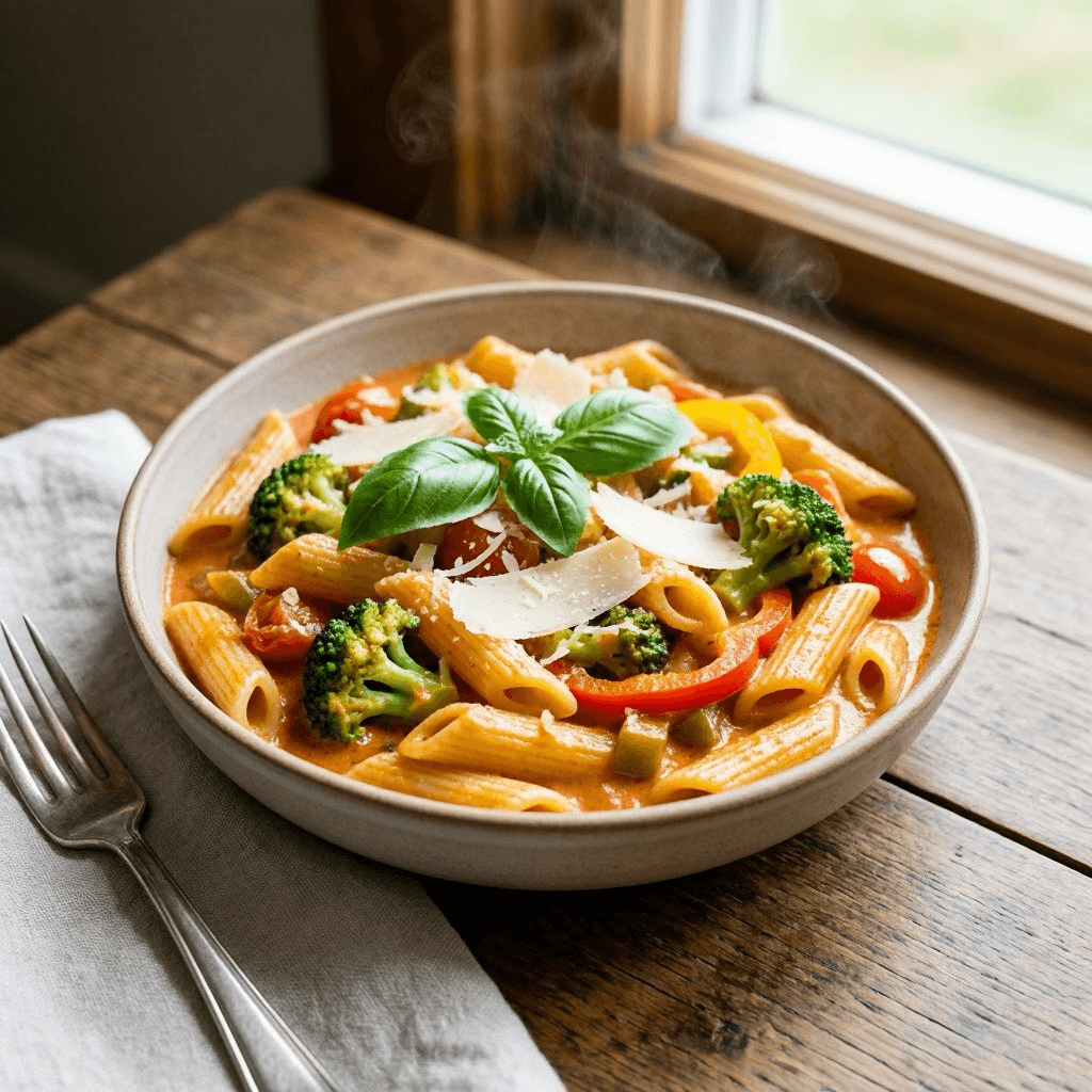 mix souce veg penne pasta