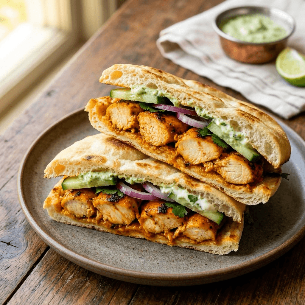 Tandoori Chicken Tikka Sandwich