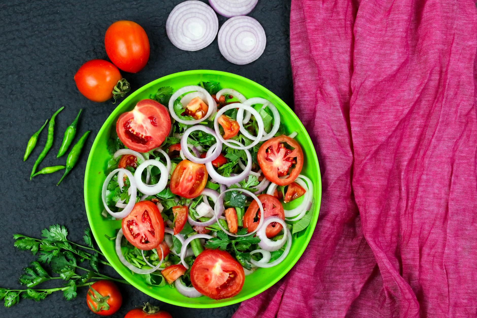 Paneer Chilli Salad